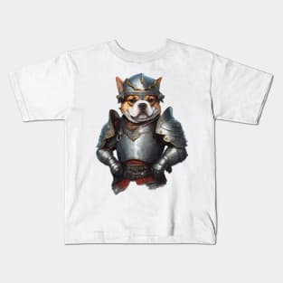 dog knight in shining armour Kids T-Shirt